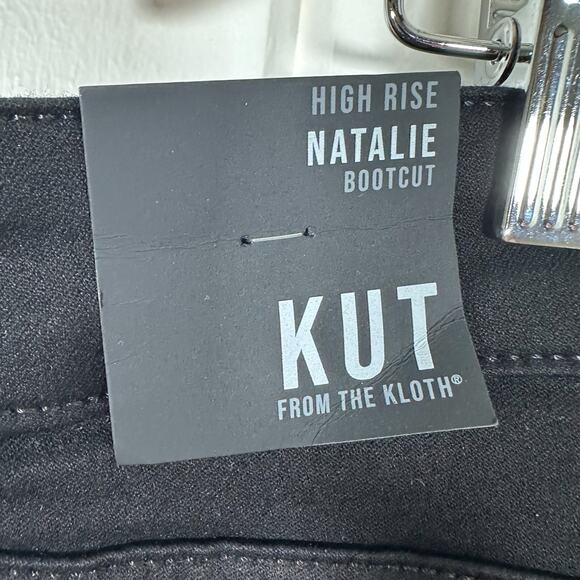 KUT from The Kloth Jeans Women 16 Black Natalie High Rise Bootcut Stretch NWT! - Picture 9 of 13